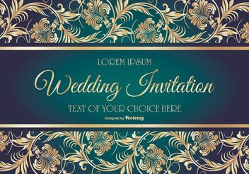 Elegant Wedding Card Illustration - бесплатный vector #149889